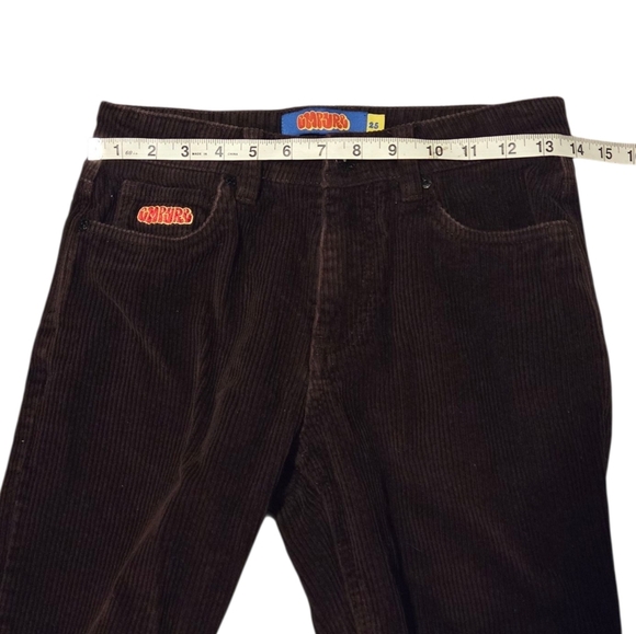 Empyre Relaxed Fit Brown Corduroy Skate Pants Women's 25 Adjustable Waist Skater - Picture 8 of 10